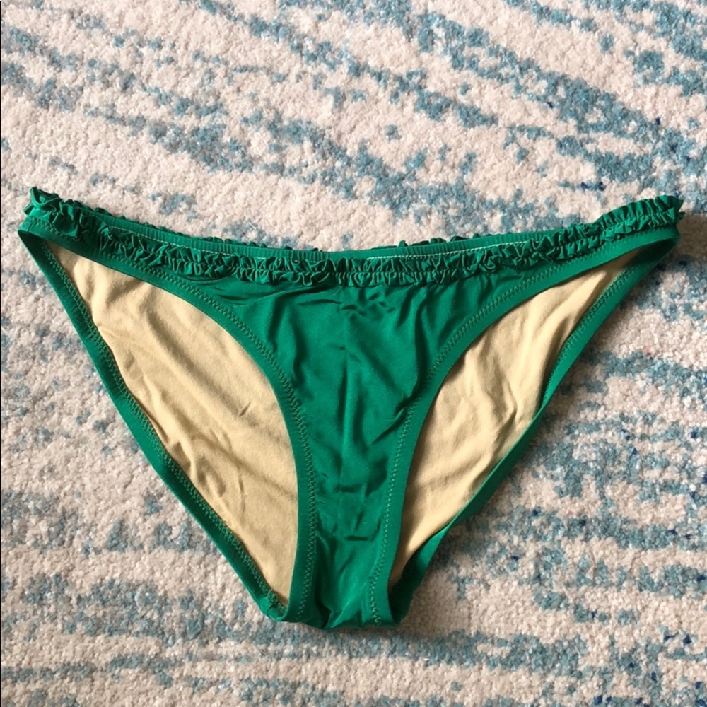 BCBG MaxAzria Ruffle Detail Bikini Bottom, Medium